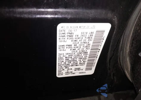 2017 Infiniti Qx70 z USA, uszkodzony, nr VIN JN8CS1MW1HM414957